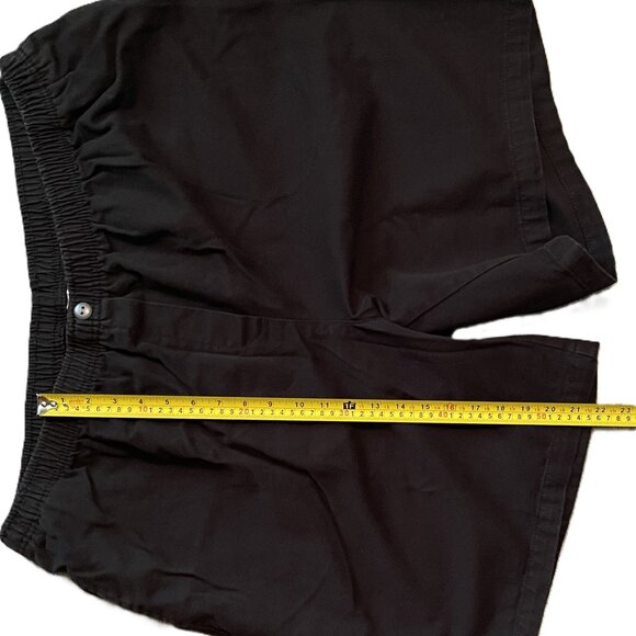 WOMENS SHORTS Size 26W WOMAN WITHIN Elastic Waist BLACK Cotton DENIM 1071A - Picture 6 of 9